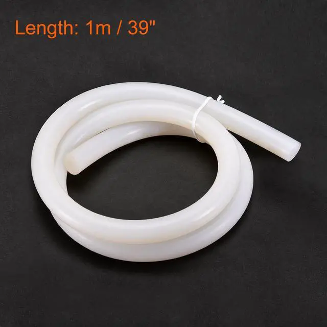 Main image of Silicone Bending Insert, Sealing Circle Seal Rod Round Bar - 39" Long 12MM Dia High Temperature Resistant Silicone Sealing Strip (Cream White)