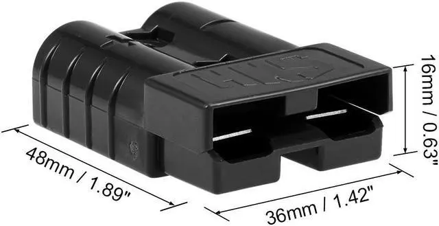Alt view image 3 of 5 - 6 Gauge Battery Quick Connect Disconnect 50A Wire Connector for Winch Auto Car Trailer Driver, Black, 4pcs