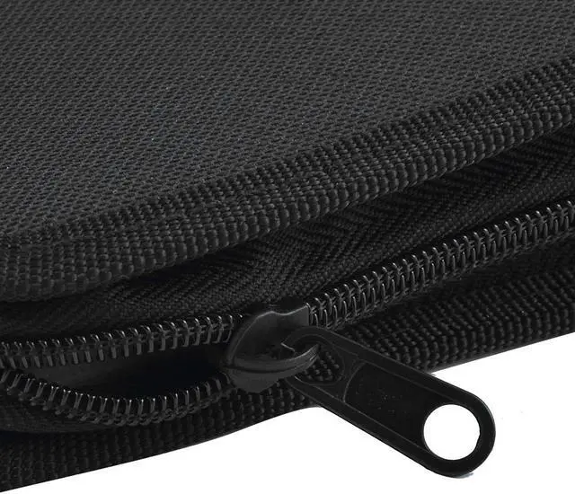 Alt view image 2 of 3 - Zipper Closure Rectangle Nylon CD Storage Carry Case Bag Holder Container Black