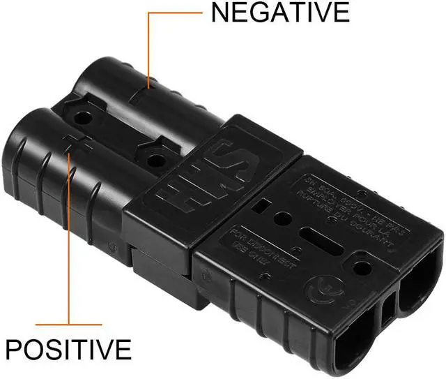 Alt view image 5 of 5 - 6 Gauge Battery Quick Connect Disconnect 50A Wire Connector for Winch Auto Car Trailer Driver, Black, 4pcs