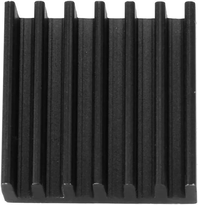 Alt view image 4 of 5 - Aluminum Heatsink Cooler Circuit Board Cooling Fin Black 14mmx14mmx5mm 10Pcs for Led Semiconductor Integrated Circuit Device
