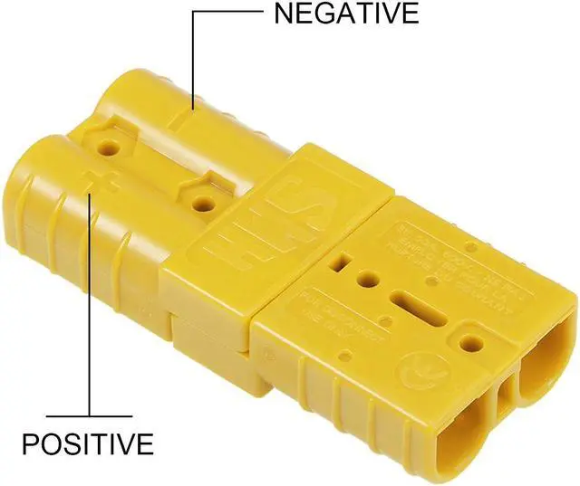 Alt view image 4 of 5 - 6 Gauge Battery Quick Connect Disconnect 50A Wire Connector for Winch Auto Car Trailer Driver, Yellow, 4pcs