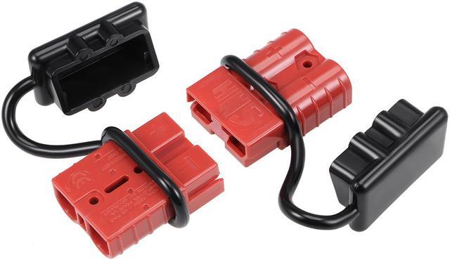 Main image of 6 Gauge Battery Quick Connect Disconnect Kit 50A Wire Connector for Winch Auto Car Trailer Driver, Red 2pcs