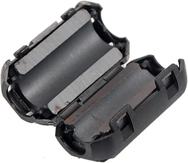 Main image of Unique Bargains RFI EMI Noise Filter Ferrite Clip for 8mm Diameter Audio Vedio Cable