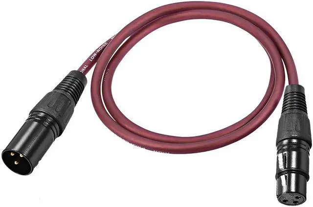 Main image of XLR Male to XLR Female Cable Line for Microphone Video Camera Sound Card Mixer Brown Line 1M 3.2ft