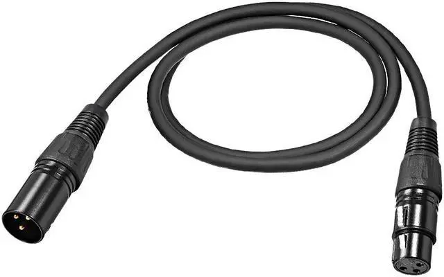 Main image of XLR Male to XLR Female Cable Line for Microphone Video Camera Sound Card Mixer Black Line 1M 3.2ft