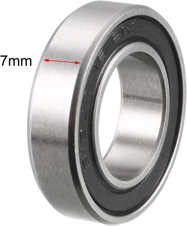 Alt view image 3 of 4 - 16287-2RS Deep Groove Ball Bearings Z2 16mm x 28mm x 7mm Double Sealed Chrome Steel