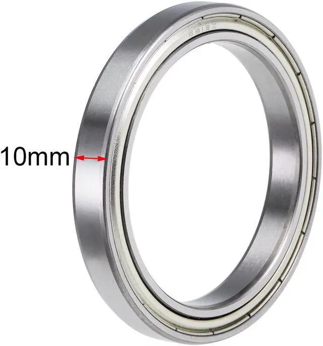 Alt view image 7 of 7 - 6812ZZ Deep Groove Ball Bearings Z2 60mm x 78mm x 10mm Double Shielded Chrome Steel 2pcs
