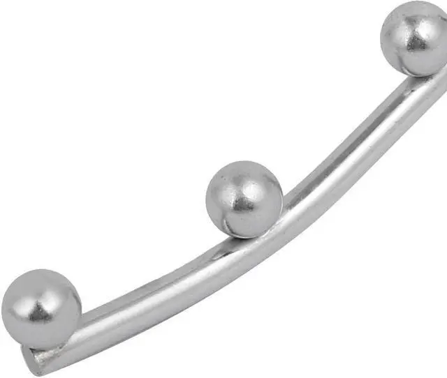 Alt view image 3 of 3 - Wall Mount Waved Waterfall Hanger Rack 5 Beads Garment Display Hook