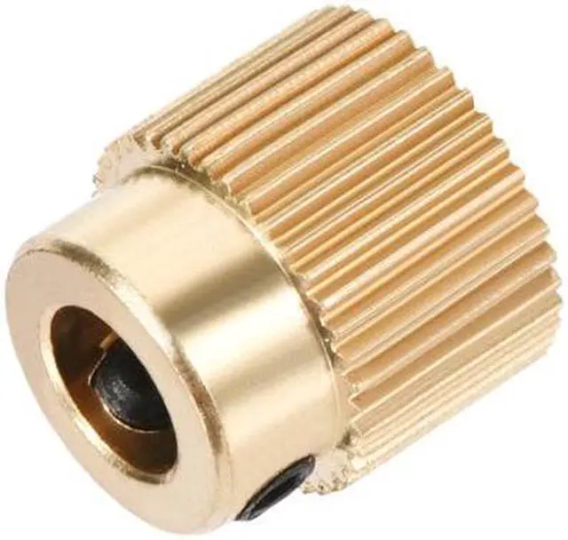 Alt view image 4 of 4 - Brass Drive Gear Extruder Wheel 40 Teeth 5mm Bore 2pcs