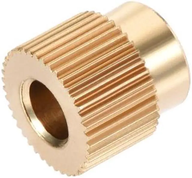 Alt view image 3 of 4 - Brass Drive Gear Extruder Wheel 40 Teeth 5mm Bore 2pcs