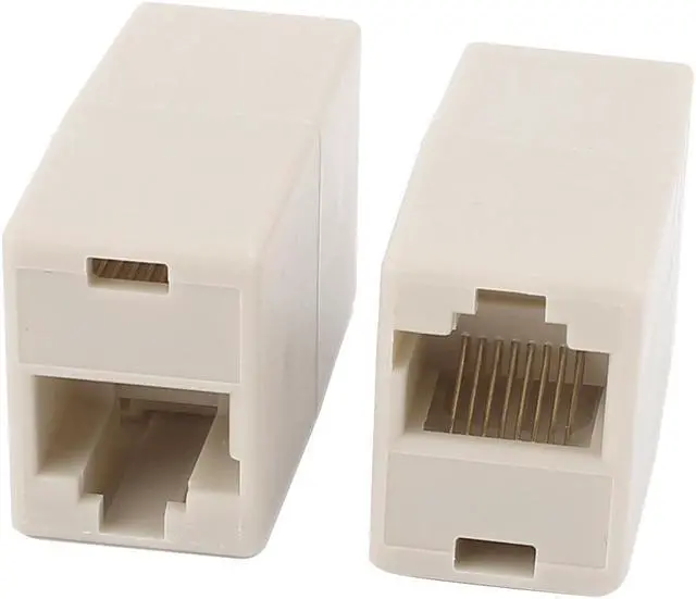 Alt view image 2 of 2 - Unique Bargains Cat5 RJ45 Lan Network Ethernet Cable Extender Joiner Adapter Coupler 50 PCS