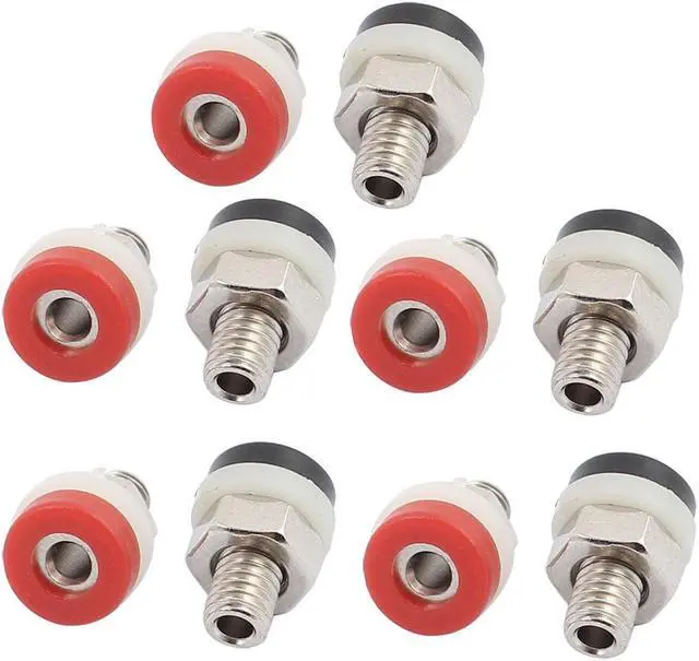Main image of 5 Pairs 2091 Speaker Panel Mount Flat Pin 2mm Banana Jack Socket Black Red