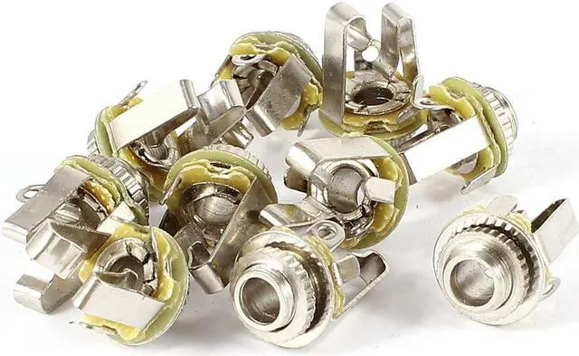 Main image of 10 Pcs Panel Mount 3.5mm 1/8" Female Stereo Audio Socket Phone Jack Connector