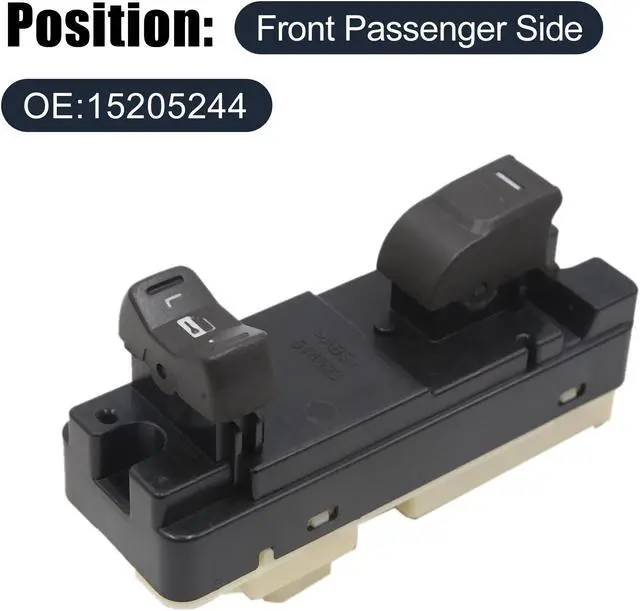 Alt view image 2 of 3 - 15205244 Front Right Passenger  Power Window Switch for 2007-2012 GMC Canyon