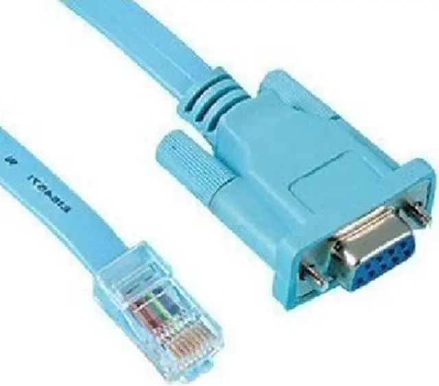 Alt view image 4 of 7 - Unique BargainsRouters Network RJ45 to 9-pin RS232 DB9 Cable Wire Convertor Blue 6Ft