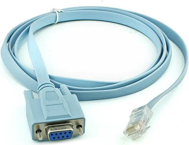 Alt view image 3 of 7 - Unique BargainsRouters Network RJ45 to 9-pin RS232 DB9 Cable Wire Convertor Blue 6Ft