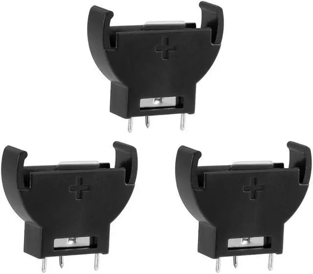 Main image of 3PCS PCB Hole Plugging Type Vertical Button Battery Holder for LIR/CR2032 2025