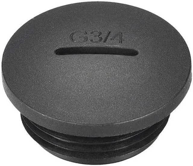 Main image of G3/4 Nylon Male Threaded Cable Gland Screw End Cap Cover Black