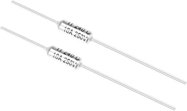 Main image of Thermal Fuse 250V 10A TF 240 Celsius Degree Temperature Electrical Circuit Cutoff 2pcs