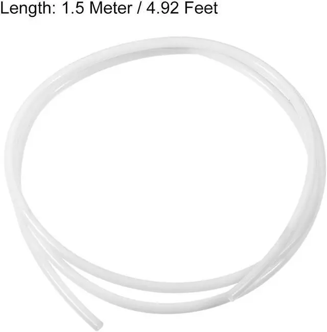 Alt view image 3 of 3 - PTFE Tube 4.9Ft - ID 4mm X OD 6mm Fit 3mm Filament for 3D Printer White