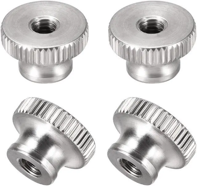 Main image of Knurled Thumb Nuts - M5 Round Knobs with 304 Stainless Steel - 4 Pcs