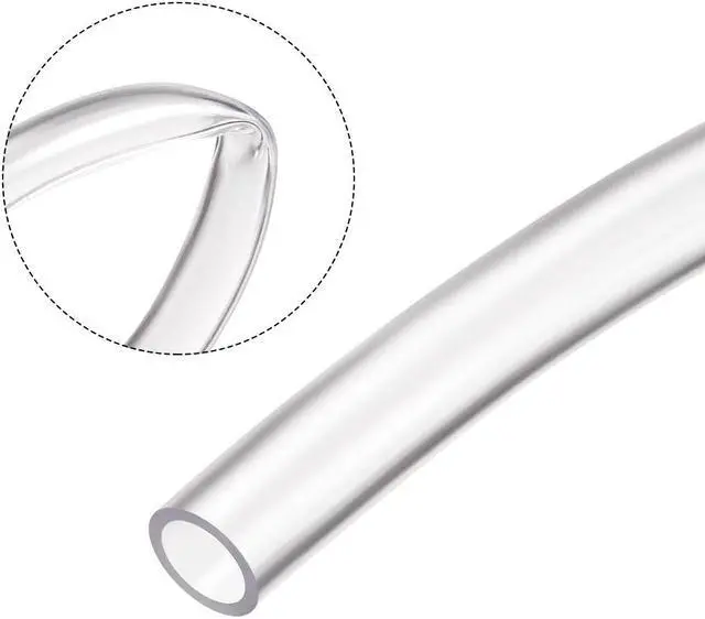 Alt view image 4 of 4 - PVC Clear Vinly Tubing,8mm ID x 10mm OD,2 Meter/6.56ft,Plastic Flexible Hose Tube,Flex Pipe for Water,Beverage Pump