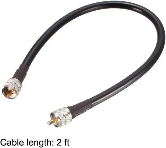 Alt view image 4 of 7 - SMA Male to SMA Male Coaxial Cable 50 Ohm for Ham Radio, Antenna, Wireless LAN Devices 1 Feet RG174