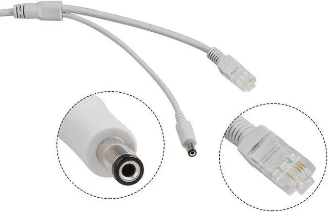 Alt view image 2 of 4 - Unique Bargains 49ft Cat5e Network Ethernet LAN/Power Extension Cable for CCTV Security Cameras