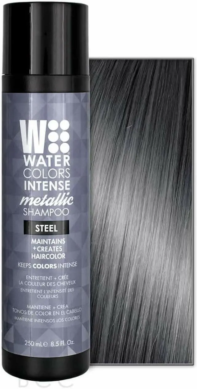 Main image of Tressa Watercolors Intense Shampoo 8.5 oz - STEEL