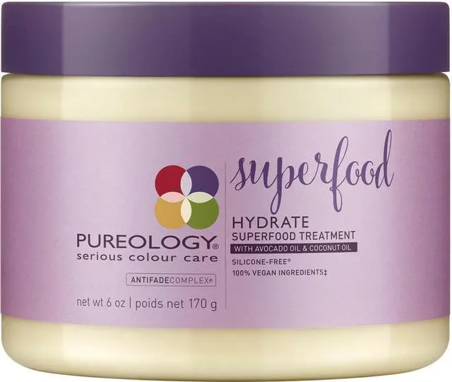 Alt view image 3 of 3 - pureology | hydrate superfood treatment hair mask | for dry, color treated hair | siliconefree | vegan | 6.0 oz.