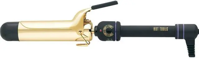 Main image of Hot Tools Classic Gold Spring Curling Iron 1 1/2"