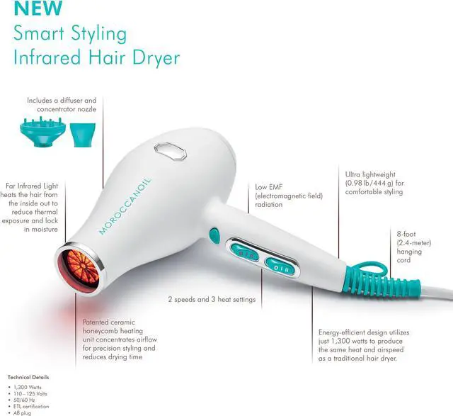 Main image of Moroccanoil Smart Styling Infrared Hair Dryer
