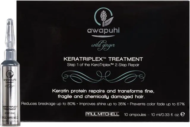 Alt view image 2 of 2 - Paul Mitchell Awapuhi Wild Ginger Keratriplex Treatment - Step 1 -10 vials