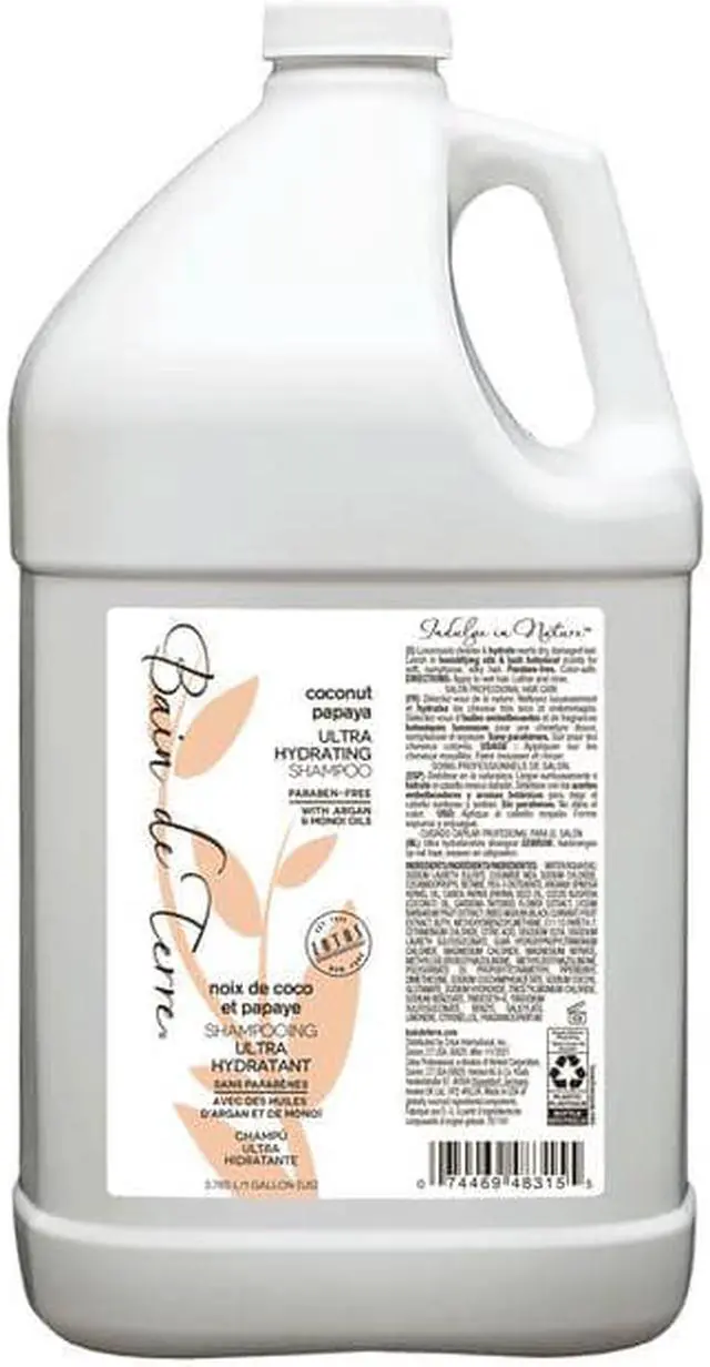 Alt view image 2 of 2 - Bain De Terre Coconut Papaya Ultra Hydrating Shampoo Gallon