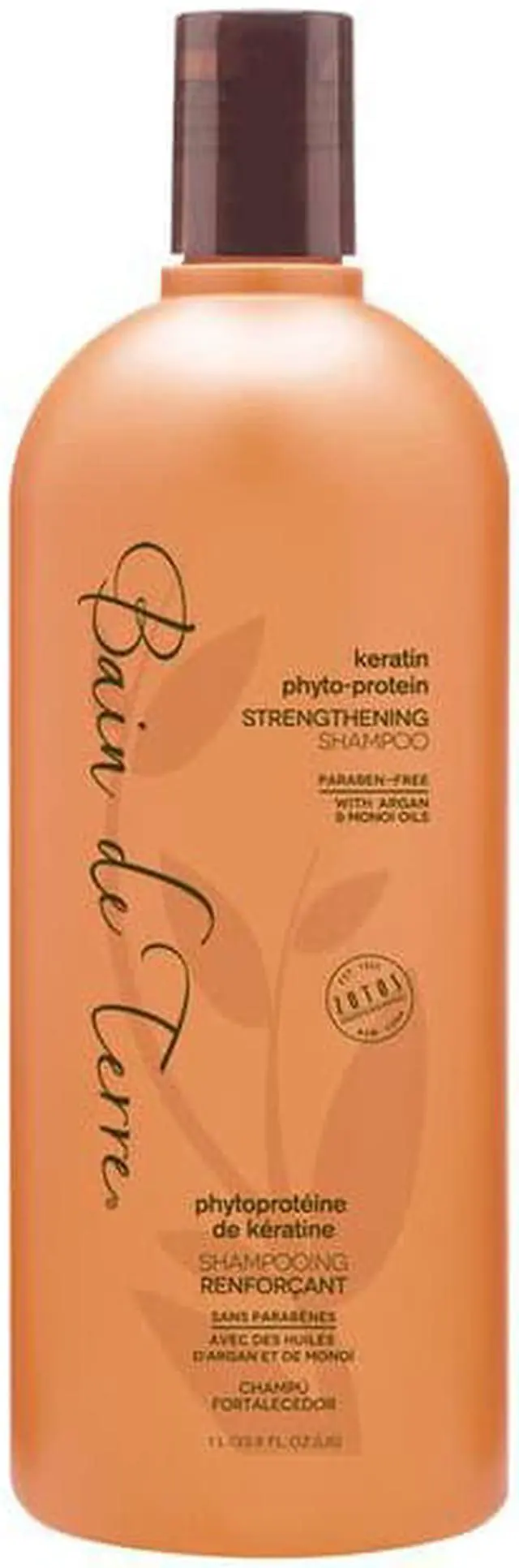 Alt view image 2 of 2 - Bain De Terre Keratin Phyto-Protein Shampoo Liter