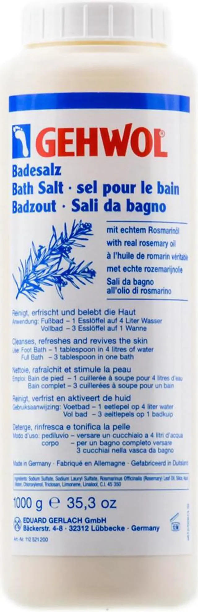 Main image of Gehwol Rosemary Bath Salts 2.2lbs