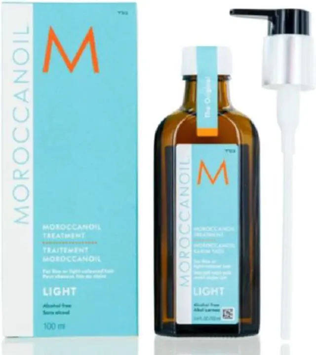 Alt view image 2 of 2 - MoroccanOil Treatment Light Hair Oil with Pump 3.4 Oz