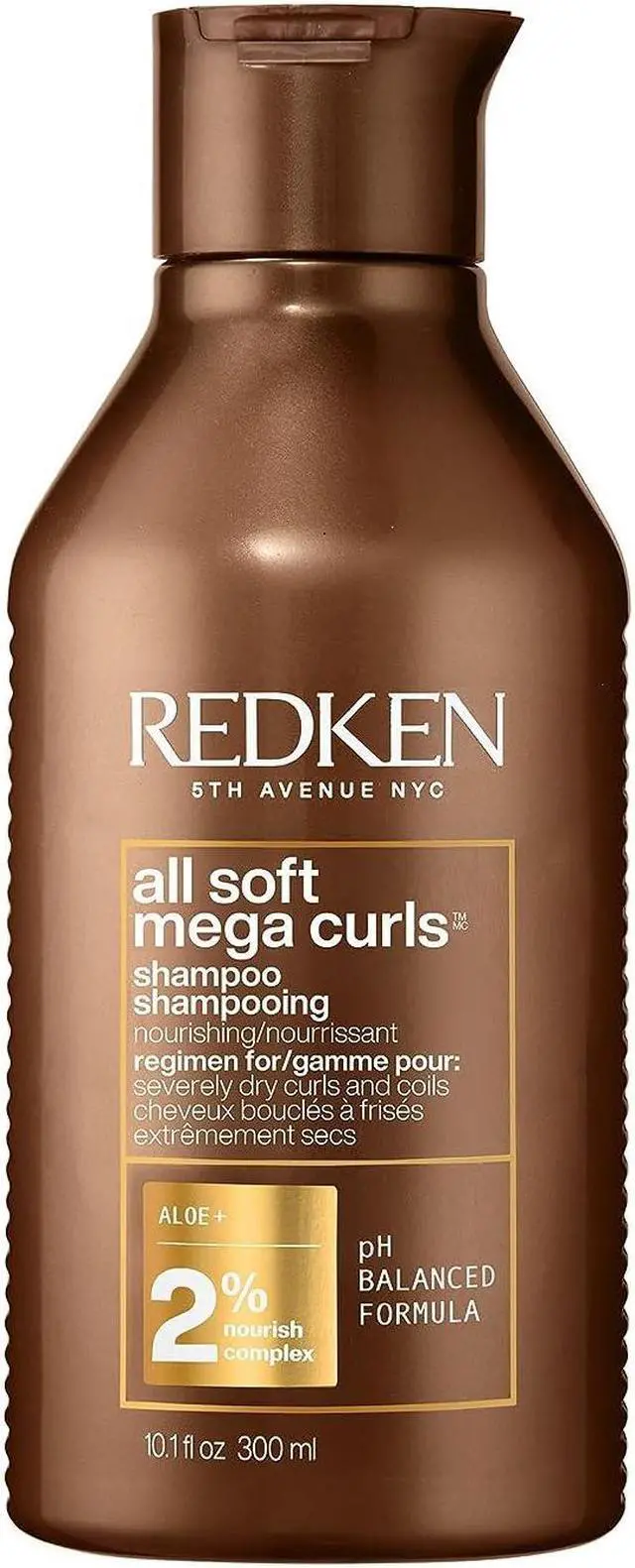 Main image of Redken All Soft Mega Curls Sulfate Free Shampoo for Curly and Coily Hair 10.1oz