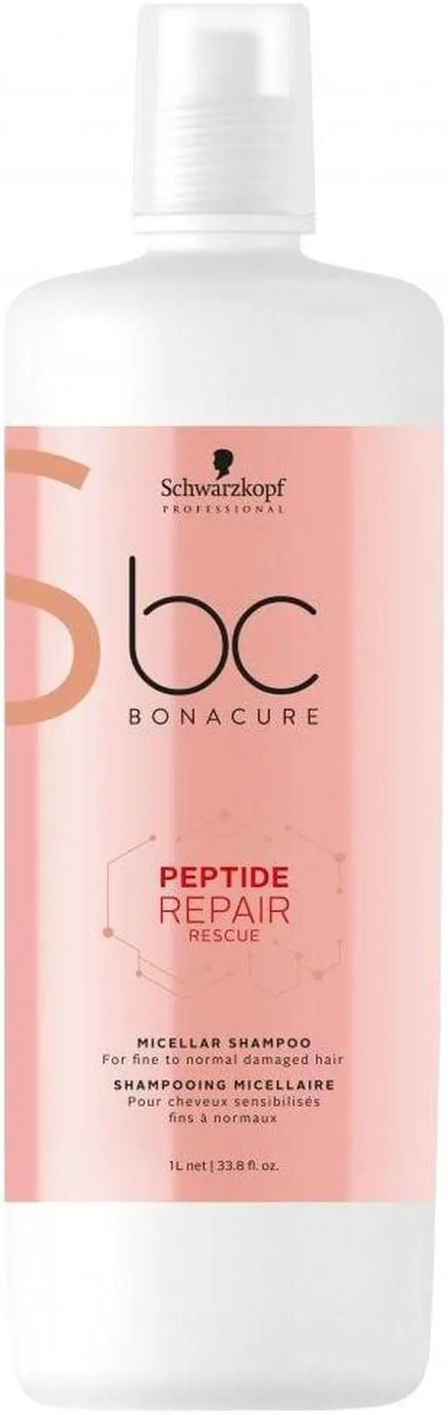 Main image of Schwarzkopf Bonacure Peptide Repair Rescue Micellar Shampoo Liter