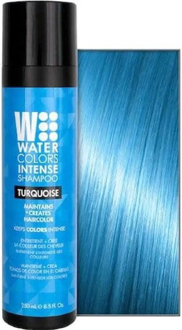 Main image of Tressa Watercolors Intense Shampoo 8.5 oz - TURQUOISE