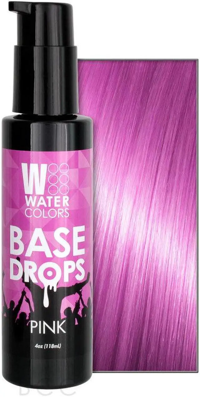 Main image of Tressa Watercolors Base Drops 4oz - PINK