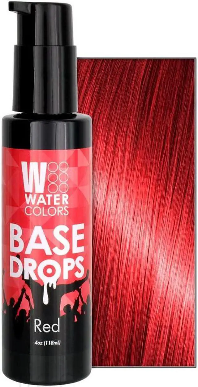 Main image of Tressa Watercolors Base Drops 4oz - RED