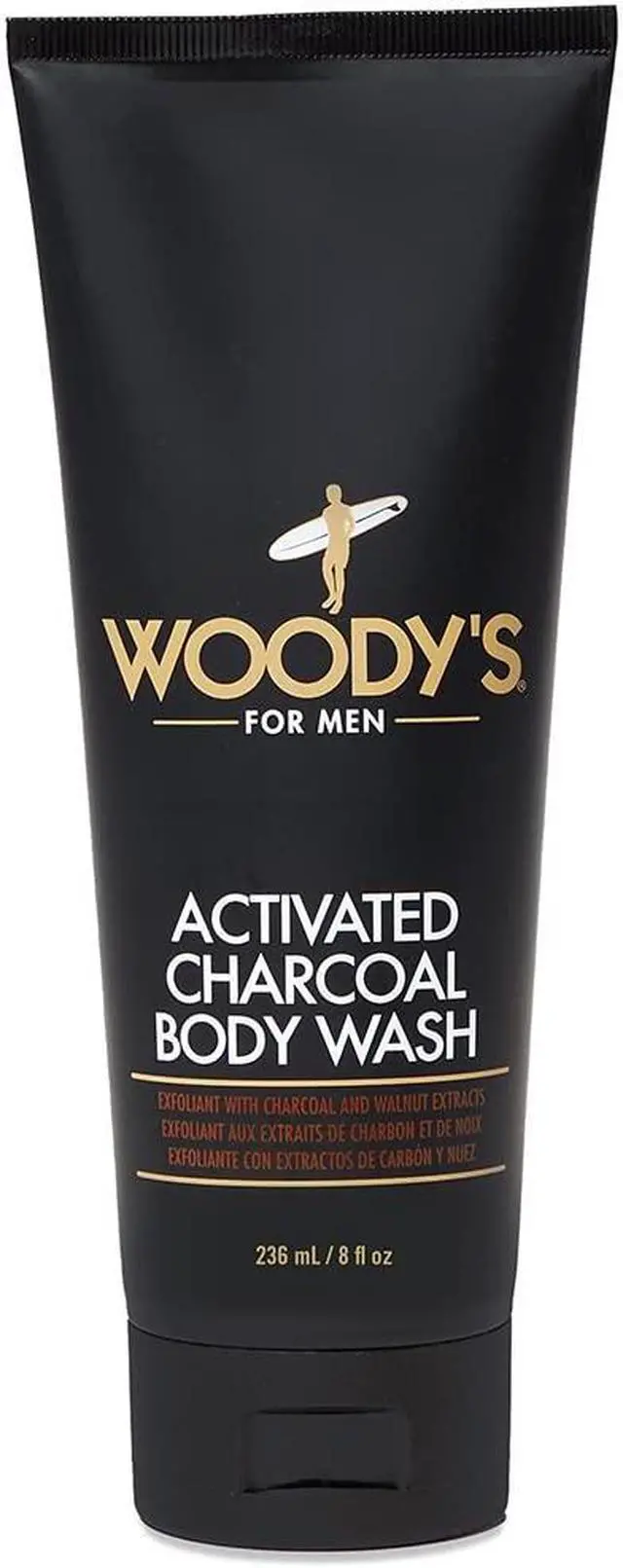 Main image of Woody's Activated Charcoal Body Wash 8 oz