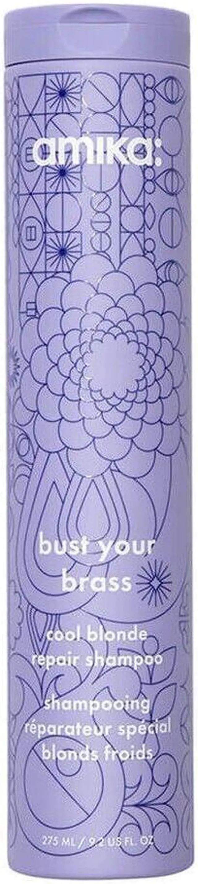 Main image of Amika Bust Your Brass Cool Blonde Repair Shampoo 9.2oz
