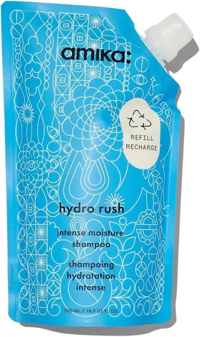 Main image of Amika Hydro Rush Intense Moisture Shampoo with Hyaluronic Acid 16.9oz