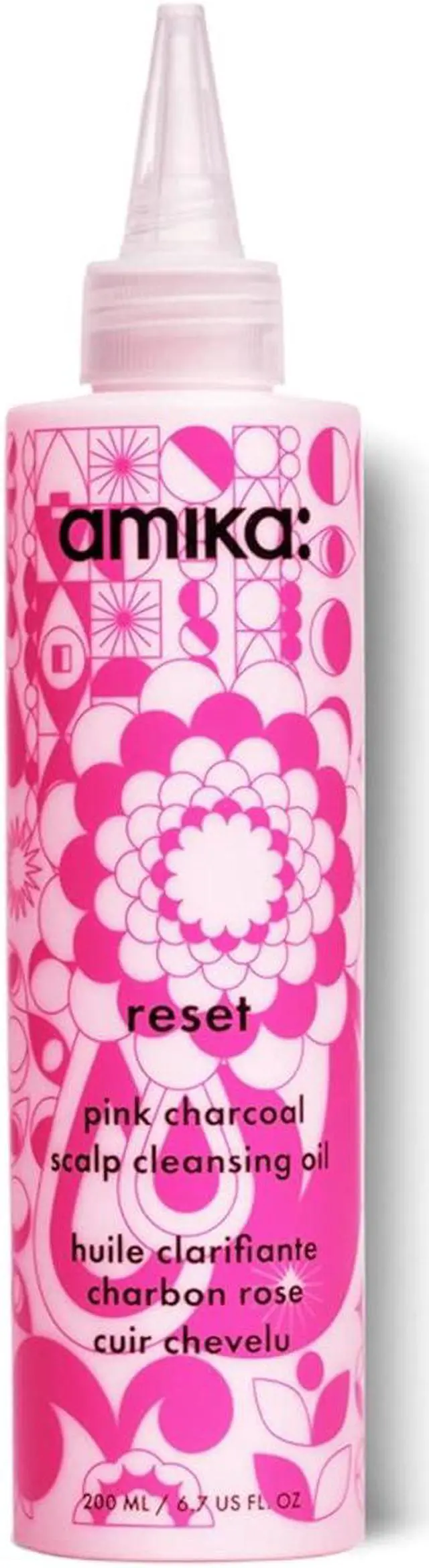 Main image of Amika Reset Pink Charcoal Scalp Cleansing Oil 6.7oz