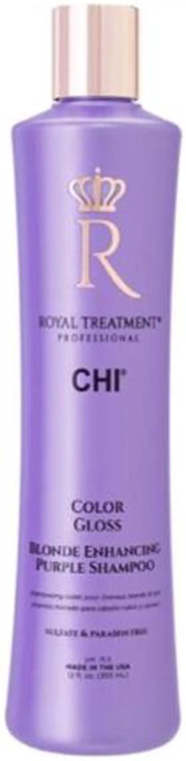 Main image of CHI Royal Treatment Color Gloss Blonde Enhancing Purple Shampoo 12oz