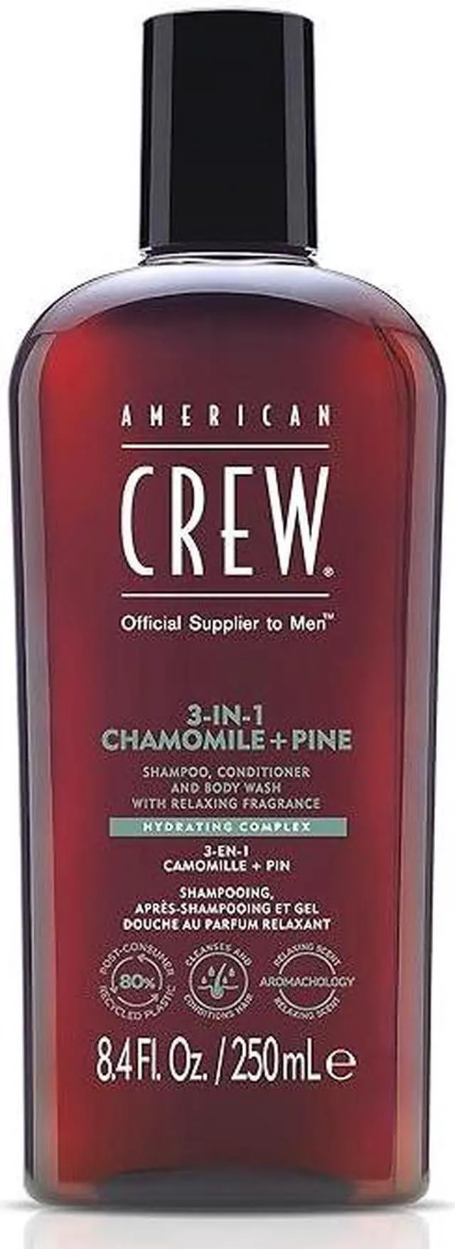 Main image of American Crew 3-In-1 Chamomile & Pine Shampoo, Conditioner & Body Wash 15.2oz