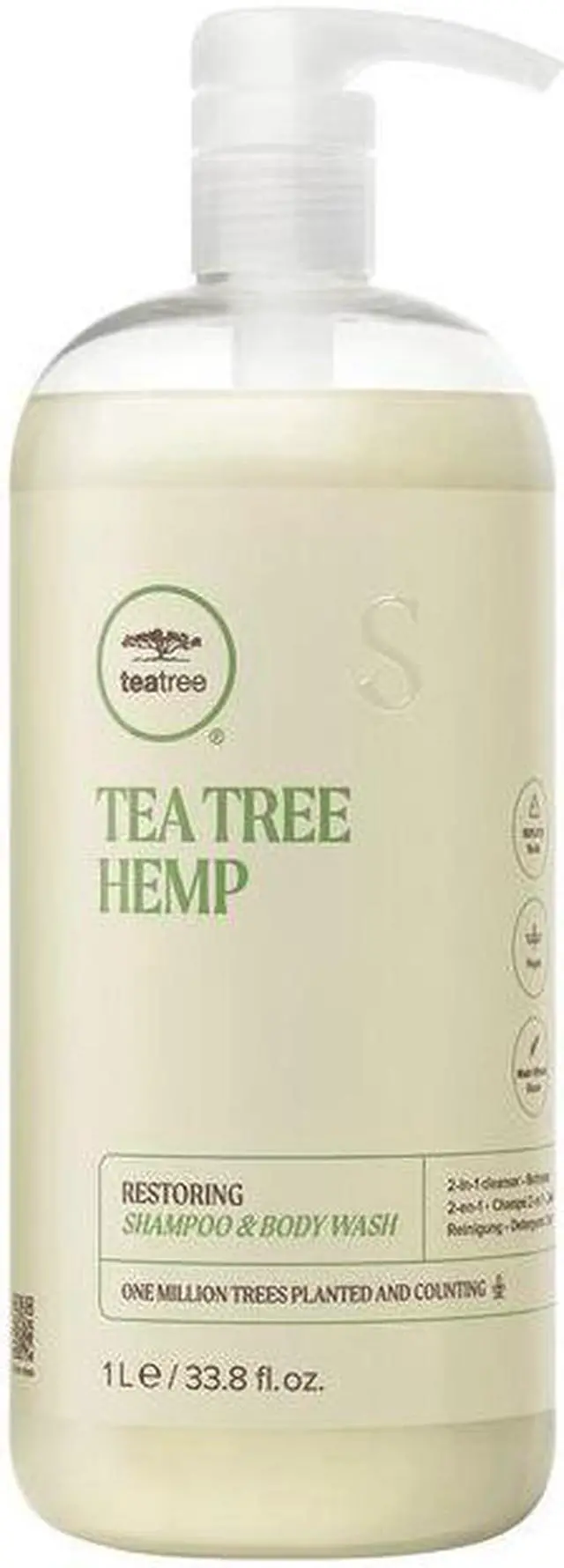 Main image of Paul Mitchell Tea Tree Hemp Restoring Shampoo & Body Wash 33.8oz